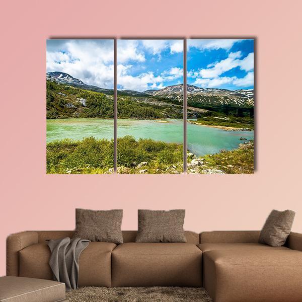 White Pass Mountains In British Columbia Canvas Wall Art-3 Horizontal-Gallery Wrap-37" x 24"-Tiaracle