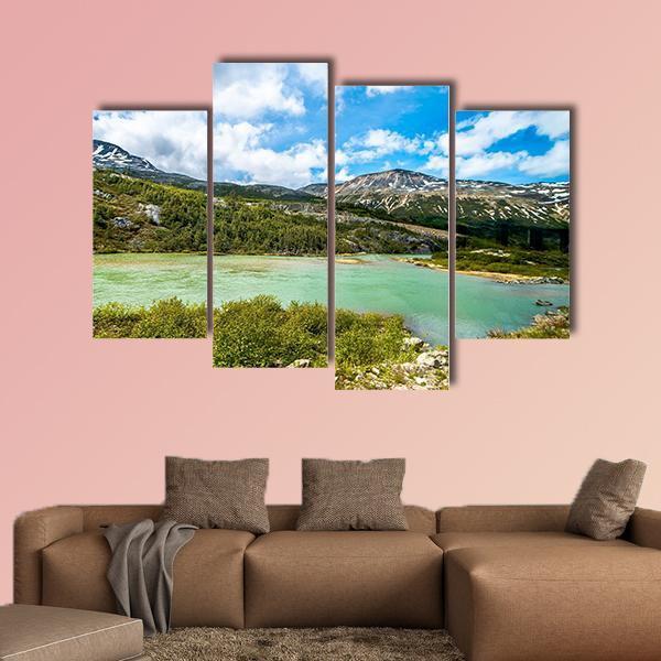 White Pass Mountains In British Columbia Canvas Wall Art-4 Pop-Gallery Wrap-50" x 32"-Tiaracle
