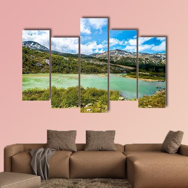 White Pass Mountains In British Columbia Canvas Wall Art-5 Pop-Gallery Wrap-47" x 32"-Tiaracle