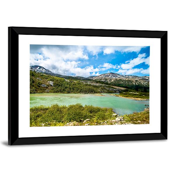 White Pass Mountains In British Columbia Panoramic Canvas Wall Art-1 Piece-36" x 12"-Tiaracle