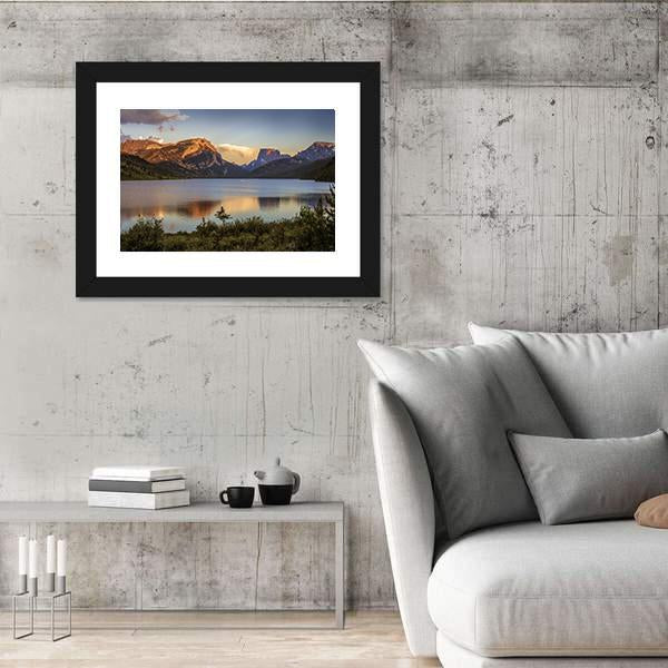 White Rock Mountains Above The Green River Lakes Canvas Wall Art-3 Horizontal-Gallery Wrap-25" x 16"-Tiaracle