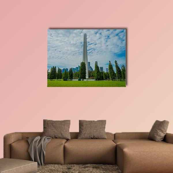 White Tower In Singapore Canvas Wall Art-1 Piece-Gallery Wrap-36" x 24"-Tiaracle