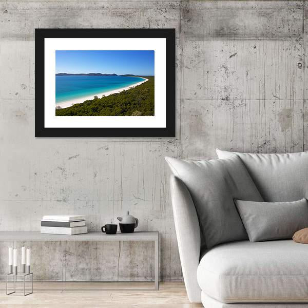 Whitehaven Beach View Canvas Wall Art-3 Horizontal-Gallery Wrap-25" x 16"-Tiaracle