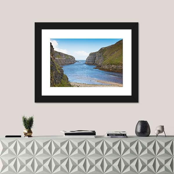 Wide River Mouth Canvas Wall Art-1 Piece-Framed Print-20" x 16"-Tiaracle
