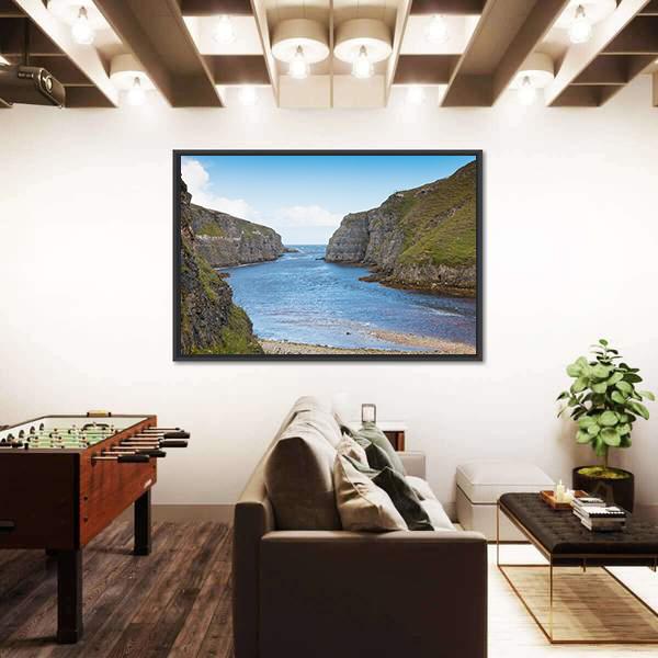 Wide River Mouth Canvas Wall Art-5 Horizontal-Gallery Wrap-22" x 12"-Tiaracle