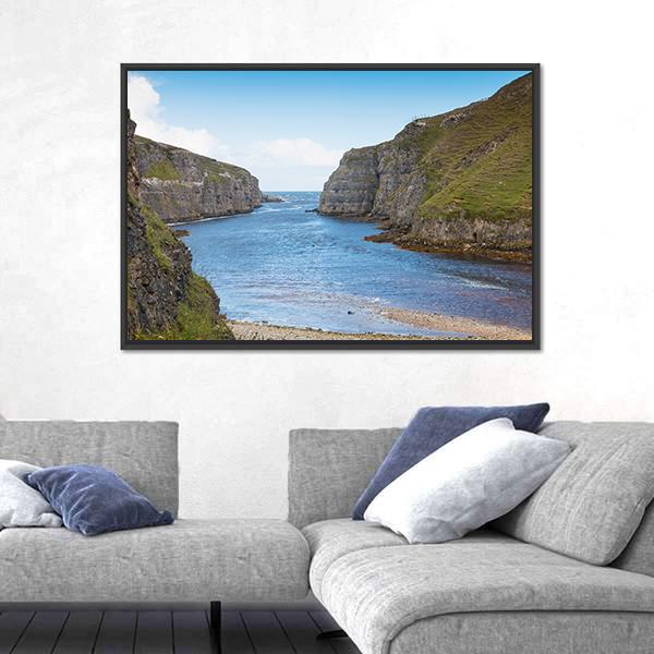 Wide River Mouth Canvas Wall Art-5 Horizontal-Gallery Wrap-22" x 12"-Tiaracle