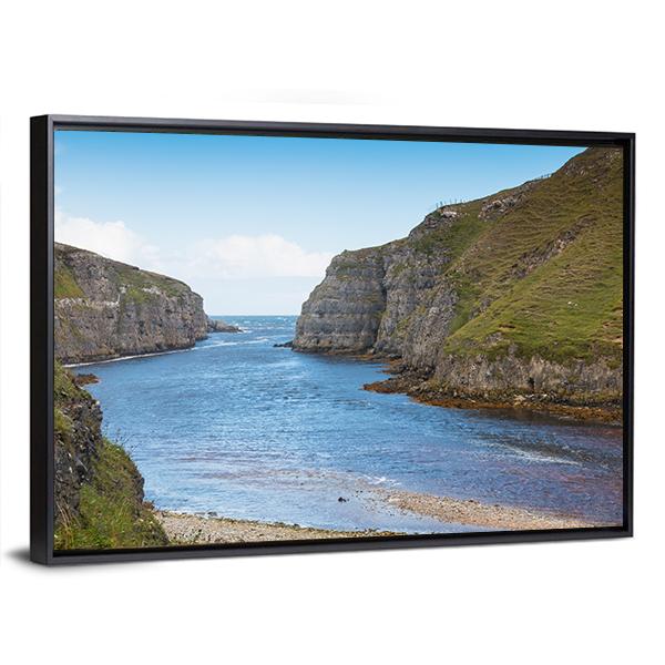 Wide River Mouth Canvas Wall Art-5 Horizontal-Gallery Wrap-22" x 12"-Tiaracle