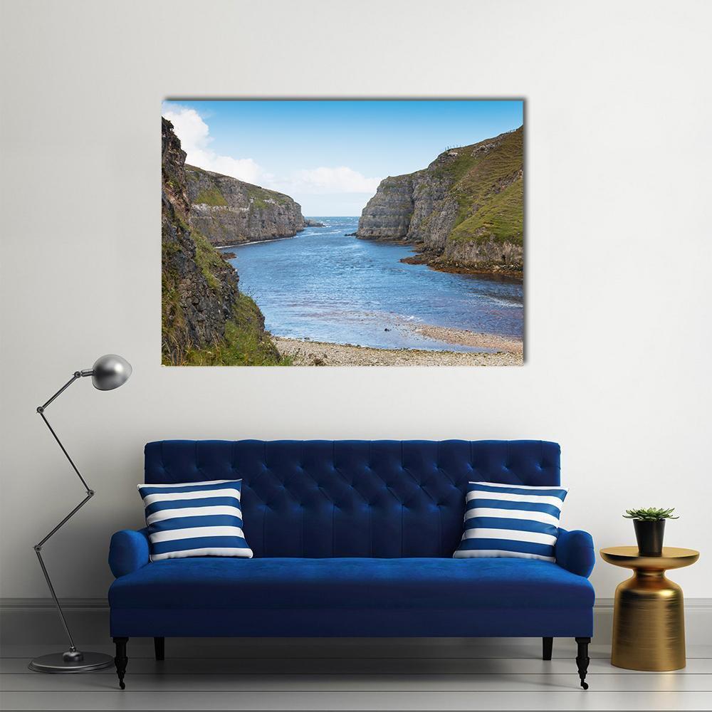 Wide River Mouth Canvas Wall Art-1 Piece-Gallery Wrap-48" x 32"-Tiaracle