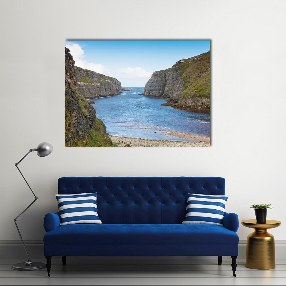 Wide River Mouth Canvas Wall Art-5 Horizontal-Gallery Wrap-22" x 12"-Tiaracle