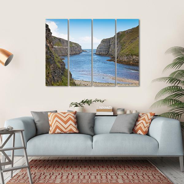 Wide River Mouth Canvas Wall Art-4 Horizontal-Gallery Wrap-34" x 24"-Tiaracle