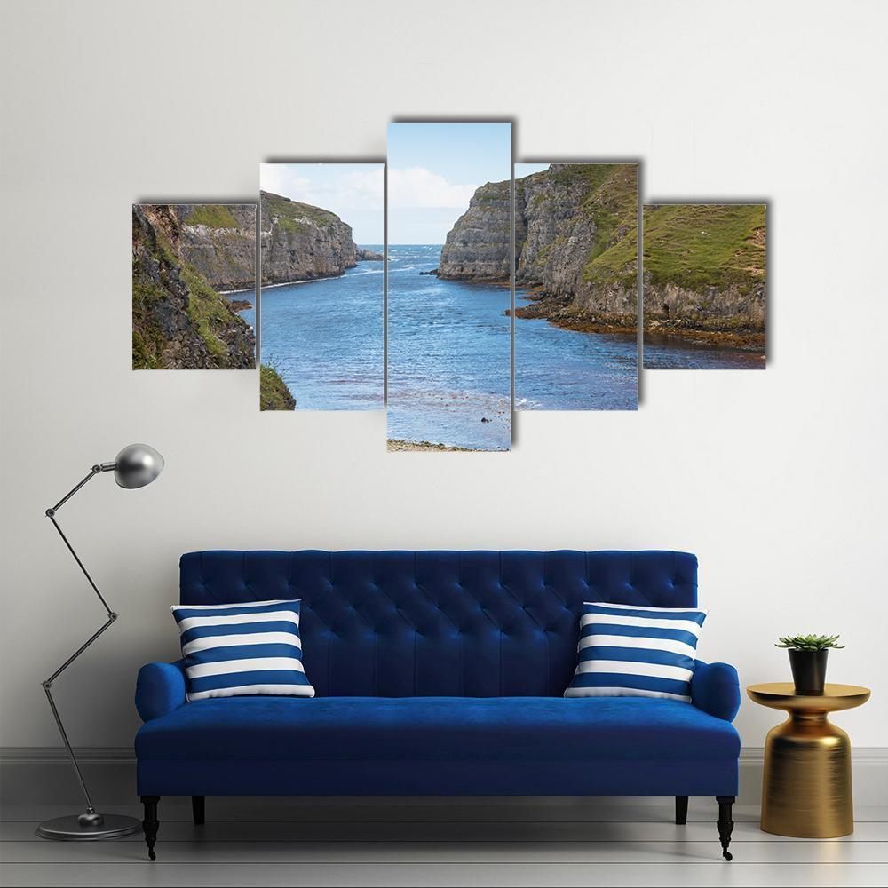 Wide River Mouth Canvas Wall Art-5 Star-Gallery Wrap-62" x 32"-Tiaracle