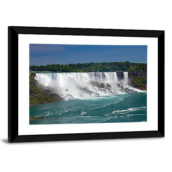 Wide View Of Niagara Falls From The Canadian Side Canvas Wall Art-3 Horizontal-Gallery Wrap-25" x 16"-Tiaracle