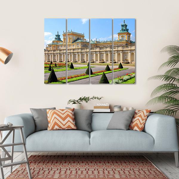 Wilanow Palace & Gardens Canvas Wall Art-4 Horizontal-Gallery Wrap-34" x 24"-Tiaracle