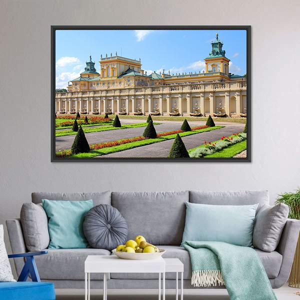 Wilanow Palace & Gardens Canvas Wall Art-3 Horizontal-Gallery Wrap-25" x 16"-Tiaracle