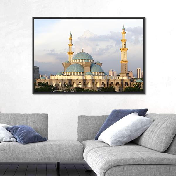 Wilayah Mosque Canvas Wall Art-5 Horizontal-Gallery Wrap-22" x 12"-Tiaracle