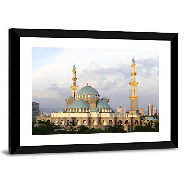 Wilayah Mosque Canvas Wall Art-5 Horizontal-Gallery Wrap-22" x 12"-Tiaracle