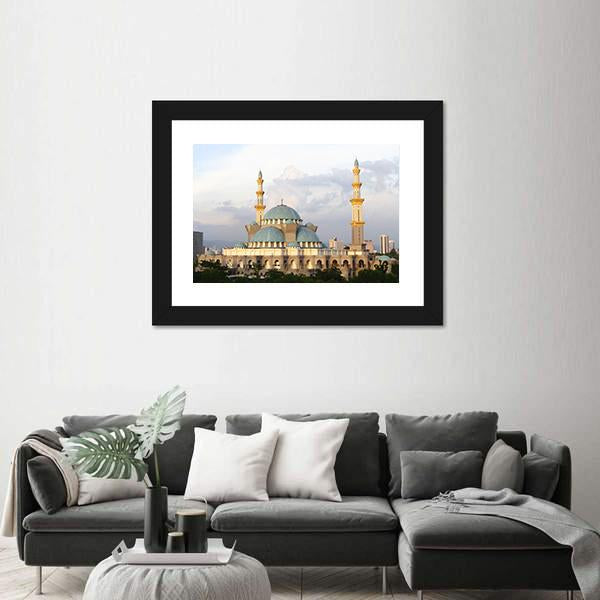 Wilayah Mosque Canvas Wall Art-5 Horizontal-Gallery Wrap-22" x 12"-Tiaracle