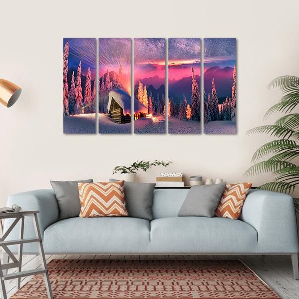 Wild Alpine Mountain Canvas Wall Art-5 Horizontal-Gallery Wrap-22" x 12"-Tiaracle