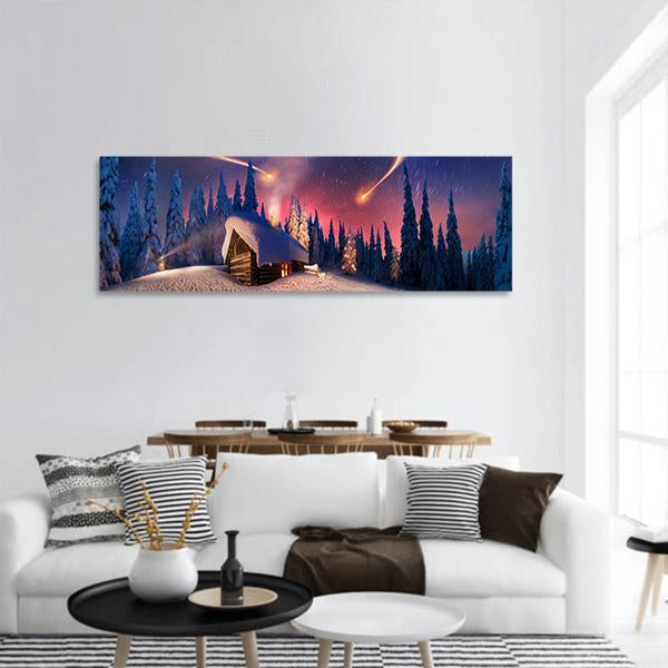 Wild Alpine Mountain In Carpathians Panoramic Canvas Wall Art-3 Piece-25" x 08"-Tiaracle