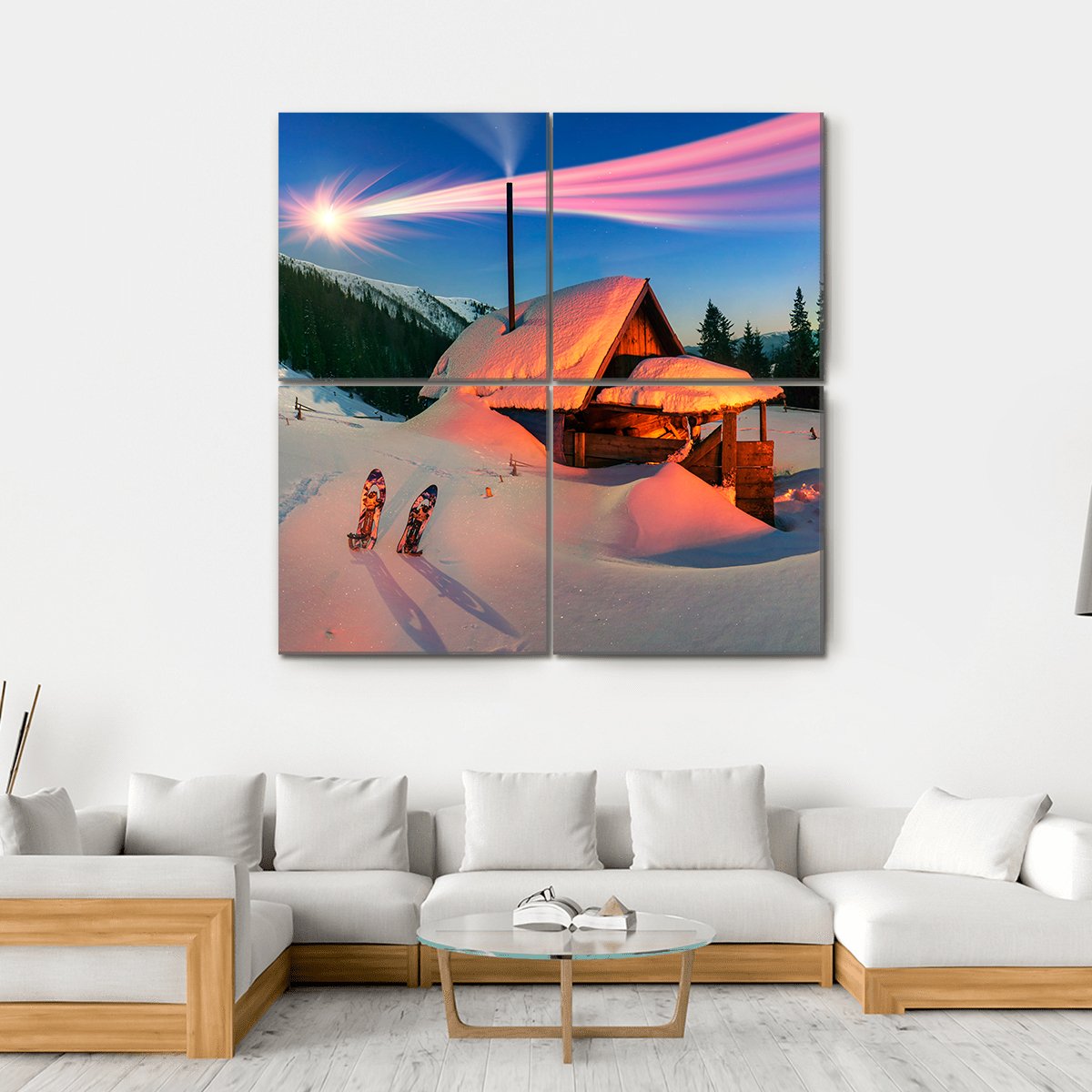 Wild Carpathian In Montenegro Canvas Wall Art-4 Square-Gallery Wrap-17" x 17"-Tiaracle