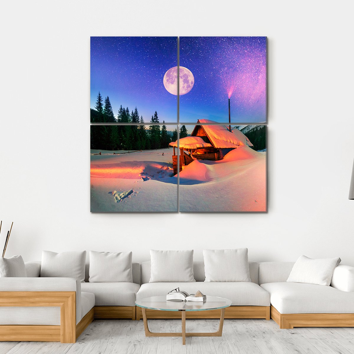 Wild Carpathian Unique Hrebet In Montenegro Canvas Wall Art-4 Square-Gallery Wrap-17" x 17"-Tiaracle