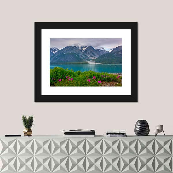 Wild Flowers In Glacier Bay National Park Alaska Canvas Wall Art-1 Piece-Framed Print-30" x 20"-Tiaracle