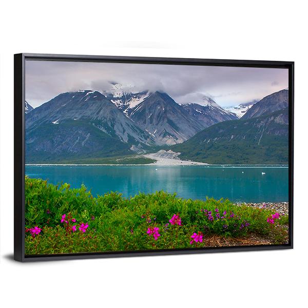 Wild Flowers In Glacier Bay National Park Alaska Canvas Wall Art-3 Horizontal-Gallery Wrap-25" x 16"-Tiaracle