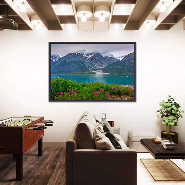 Wild Flowers In Glacier Bay National Park Alaska Canvas Wall Art-3 Horizontal-Gallery Wrap-25" x 16"-Tiaracle