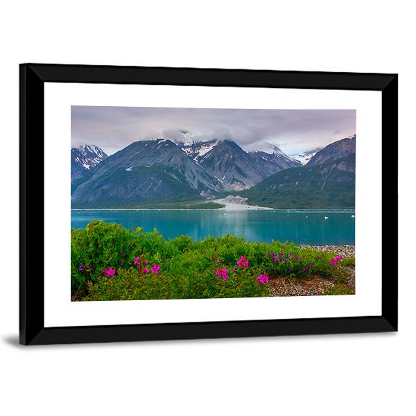 Wild Flowers In Glacier Bay National Park Alaska Canvas Wall Art-3 Horizontal-Gallery Wrap-25" x 16"-Tiaracle
