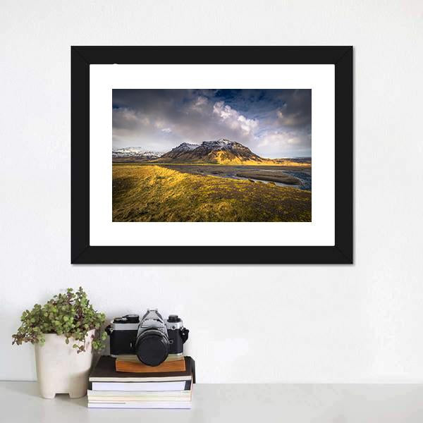 Wild Landscape Iceland Panoramic Canvas Wall Art-1 Piece-36" x 12"-Tiaracle