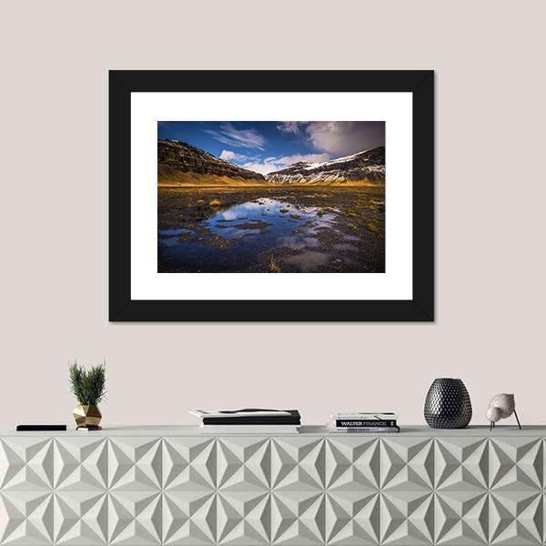 Wild Landscape Of Iceland Canvas Wall Art-1 Piece-Framed Print-20" x 16"-Tiaracle