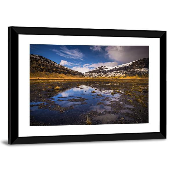 Wild Landscape Of Iceland Canvas Wall Art-5 Horizontal-Gallery Wrap-22" x 12"-Tiaracle