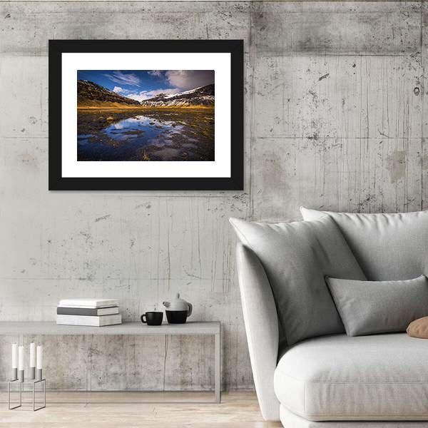 Wild Landscape Of Iceland Canvas Wall Art-5 Horizontal-Gallery Wrap-22" x 12"-Tiaracle
