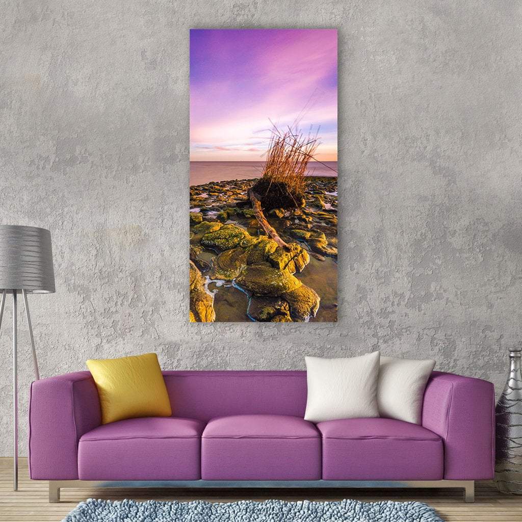 Wilhelmshaven North Sea Coast Beach In Germany Vertical Canvas Wall Art-1 Vertical-Gallery Wrap-12" x 24"-Tiaracle