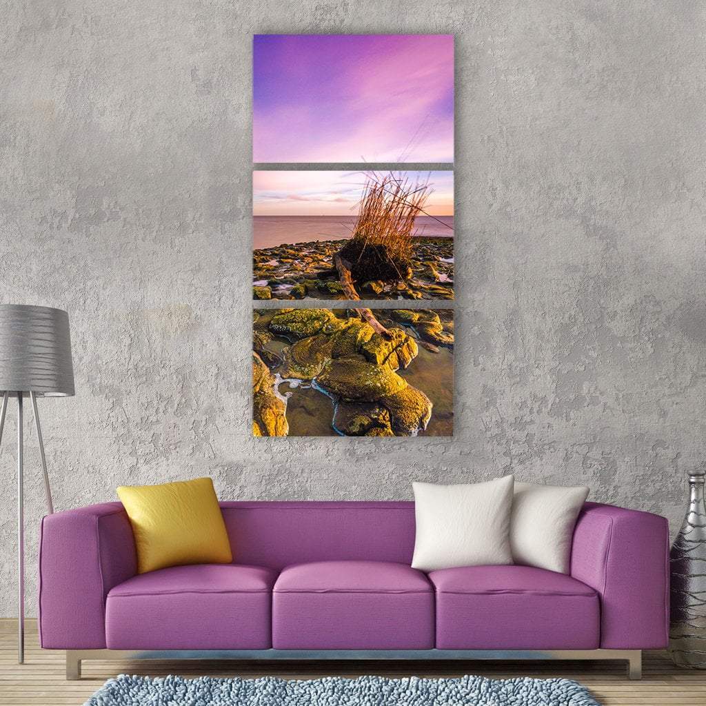 Wilhelmshaven North Sea Coast Beach In Germany Vertical Canvas Wall Art-3 Vertical-Gallery Wrap-12" x 25"-Tiaracle