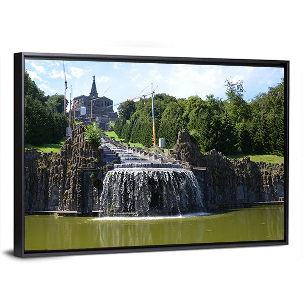Wilhelmshoehe Castle Park In Kassel Canvas Wall Art-3 Horizontal-Gallery Wrap-25" x 16"-Tiaracle