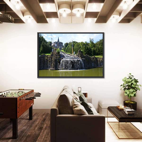 Wilhelmshoehe Castle Park In Kassel Canvas Wall Art-3 Horizontal-Gallery Wrap-25" x 16"-Tiaracle