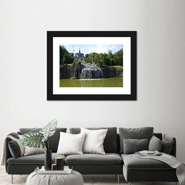 Wilhelmshoehe Castle Park In Kassel Canvas Wall Art-3 Horizontal-Gallery Wrap-25" x 16"-Tiaracle