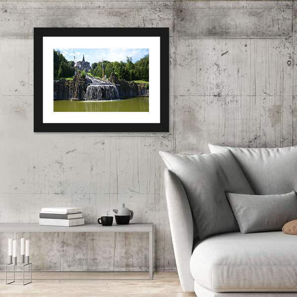 Wilhelmshoehe Castle Park In Kassel Canvas Wall Art-3 Horizontal-Gallery Wrap-25" x 16"-Tiaracle