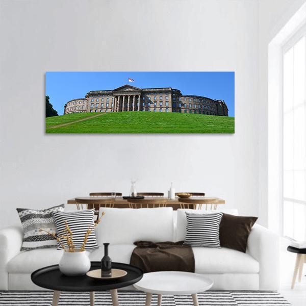 Wilhelmshoehe Castle Park In Kassel Panoramic Canvas Wall Art-1 Piece-36" x 12"-Tiaracle