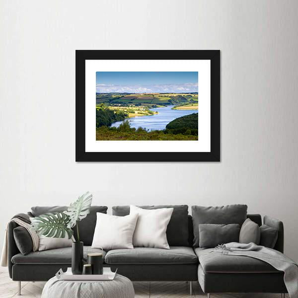Wimbleball Lake Canvas Wall Art-3 Horizontal-Gallery Wrap-25" x 16"-Tiaracle