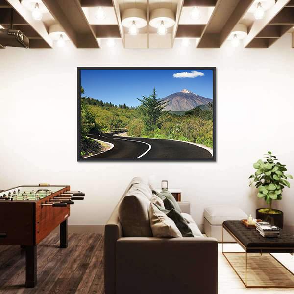 Winding Mountain Road Canvas Wall Art-3 Horizontal-Gallery Wrap-25" x 16"-Tiaracle