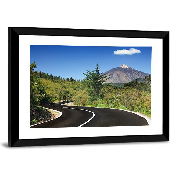 Winding Mountain Road Canvas Wall Art-3 Horizontal-Gallery Wrap-25" x 16"-Tiaracle