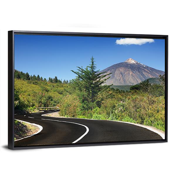 Winding Mountain Road Canvas Wall Art-5 Horizontal-Gallery Wrap-22" x 12"-Tiaracle
