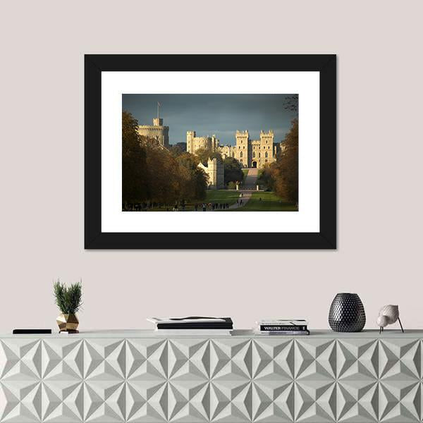 Windsor Castle Canvas Wall Art-1 Piece-Framed Print-20" x 16"-Tiaracle