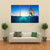 Windsurfing On Sea Landscape Canvas Wall Art-1 Piece-Gallery Wrap-48" x 32"-Tiaracle