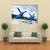 Wing Of Aircraft Against The Sky Canvas Wall Art-4 Horizontal-Gallery Wrap-34" x 24"-Tiaracle