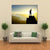 Winner Silhouette On Mountain Top After Success Canvas Wall Art-5 Star-Gallery Wrap-62" x 32"-Tiaracle