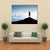 Winner Silhouette On The Mountain Top Canvas Wall Art-4 Horizontal-Gallery Wrap-34" x 24"-Tiaracle