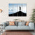 Winner Silhouette On The Mountain Top Canvas Wall Art-4 Horizontal-Gallery Wrap-34" x 24"-Tiaracle